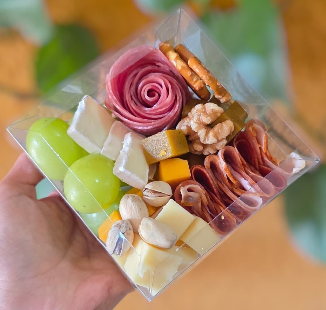 Mini Box de Quesos y Charcutería Individual para Eventos CDMX